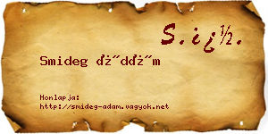 Smideg Ádám névjegykártya